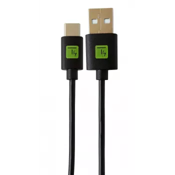 Kabel USB Techly ICOC MUSB20-CMAM01T USB 2.0 0,1 m USB A USB C Czarny