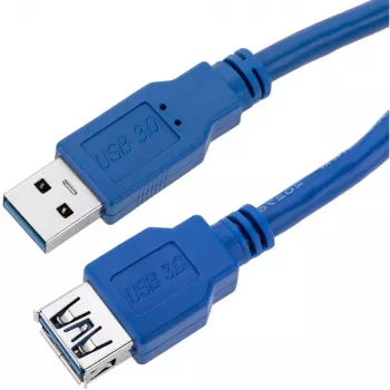 Kabel przedłużający Techly USB 3.0 A Mężczyzna / A Kobieta 1m Niebieski ICOC U3-AA-10-EX