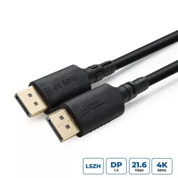 Kabel DisplayPort MicroConnect MC-DP-MMG-500LSZH, 4K, DisplayPort 1.2, 5,0 m, powłoka LSZH