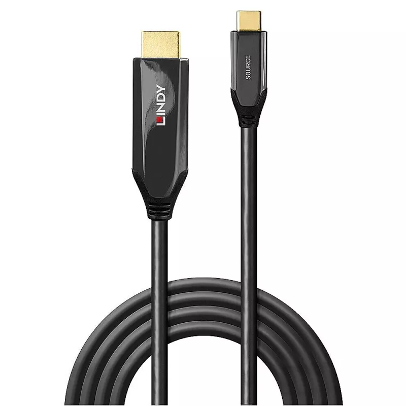 Kabel przejściowy Lindy USB Type C do HDMI 8K60, 1 m