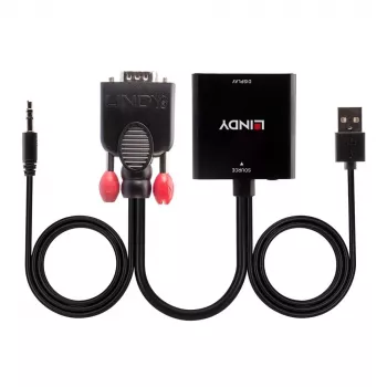 Konwerter VGA i Audio na HDMI Lindy 38284