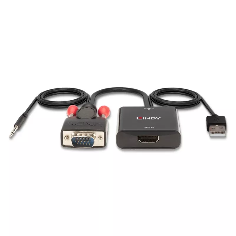 Konwerter VGA i Audio na HDMI Lindy 38284