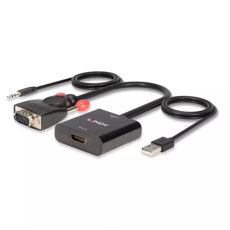 Konwerter VGA i Audio na HDMI Lindy 38284