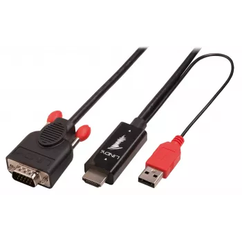 Kabel Lindy HDMI na VGA 3 m