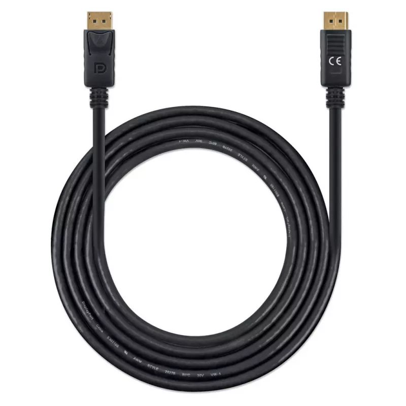 Manhattan DisplayPort 1.4 kabel 8K@60hz 2m PVC Male to Male
