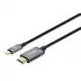 Manhattan USB-C do HDMI, 4K@60Hz, 1m, Czarny, Męski na Męski, Trzyletnia Gwarancja, Odpowiednik CDP2HD2MBNL