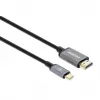 Manhattan USB-C do HDMI, 4K@60Hz, 1m, Czarny, Męski na Męski, Trzyletnia Gwarancja, Odpowiednik CDP2HD2MBNL