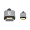 Manhattan USB-C do HDMI, 4K@60Hz, 1m, Czarny, Męski na Męski, Trzyletnia Gwarancja, Odpowiednik CDP2HD2MBNL