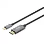 Kabel Manhattan USB-C na HDMI, 4K@60Hz, 2m, czarny, męski na męski, trzyletnia gwarancja, odpowiednik CDP2HD2MBNL