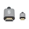 Kabel Manhattan USB-C na HDMI, 4K@60Hz, 2m, czarny, męski na męski, trzyletnia gwarancja, odpowiednik CDP2HD2MBNL