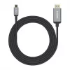 Kabel Manhattan USB-C na HDMI, 4K@60Hz, 2m, czarny, męski na męski, trzyletnia gwarancja, odpowiednik CDP2HD2MBNL