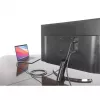 Kabel Manhattan USB-C na HDMI, 4K@60Hz, 2m, czarny, męski na męski, trzyletnia gwarancja, odpowiednik CDP2HD2MBNL