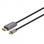 Kabel USB-C na DisplayPort Manhattan CDP2DP146B 8K 2m