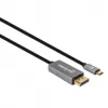 Kabel USB-C na DisplayPort Manhattan CDP2DP146B 8K 2m
