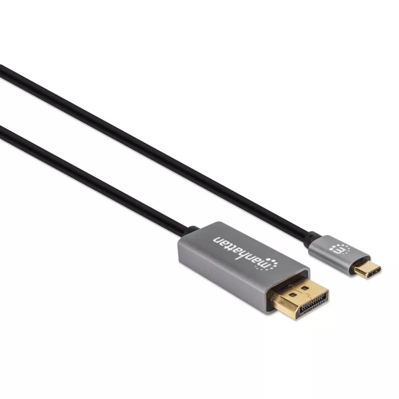 Kabel USB-C na DisplayPort Manhattan CDP2DP146B 8K 2m