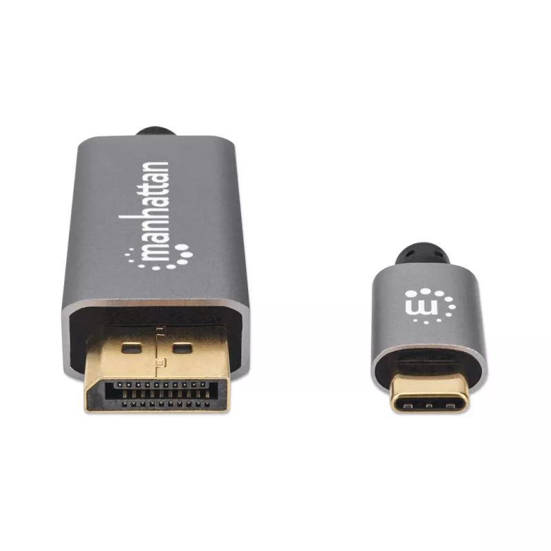 Kabel USB-C na DisplayPort Manhattan CDP2DP146B 8K 2m