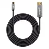 Kabel USB-C na DisplayPort Manhattan CDP2DP146B 8K 2m