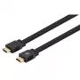 Kabel Manhattan HDMI z Ethernetem (płaski), 4K@60Hz (Premium High Speed), 5m, męski na męski, czarny, Ultra HD 4k x 2k, w pełni ekranowany, pozłacane styki, dożywotnia gwarancja