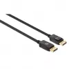 Kabel Manhattan DisplayPort 1.4, 8K@60 Hz, 3 m, kabel w oplocie, wtyk męski na wtyk męski, z zatrzaskami, w pełni ekranowany, czarny, dożywotnia gwarancja, odpowiednik DP14MM3M