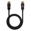 Kabel Manhattan DisplayPort 1.4, 8K@60 Hz, 3 m, kabel w oplocie, wtyk męski na wtyk męski, z zatrzaskami, w pełni ekranowany, czarny, dożywotnia gwarancja, odpowiednik DP14MM3M