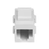 StarTech.com Biały Keystone Jack Cat 6 RJ45 Łącznik sieciowy - F/F