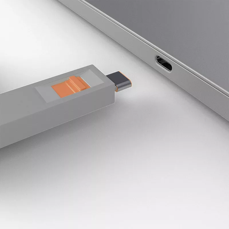 Klucz do blokady portu Lindy USB Type C Port Blocker Key 4 blokady pomarańczowe