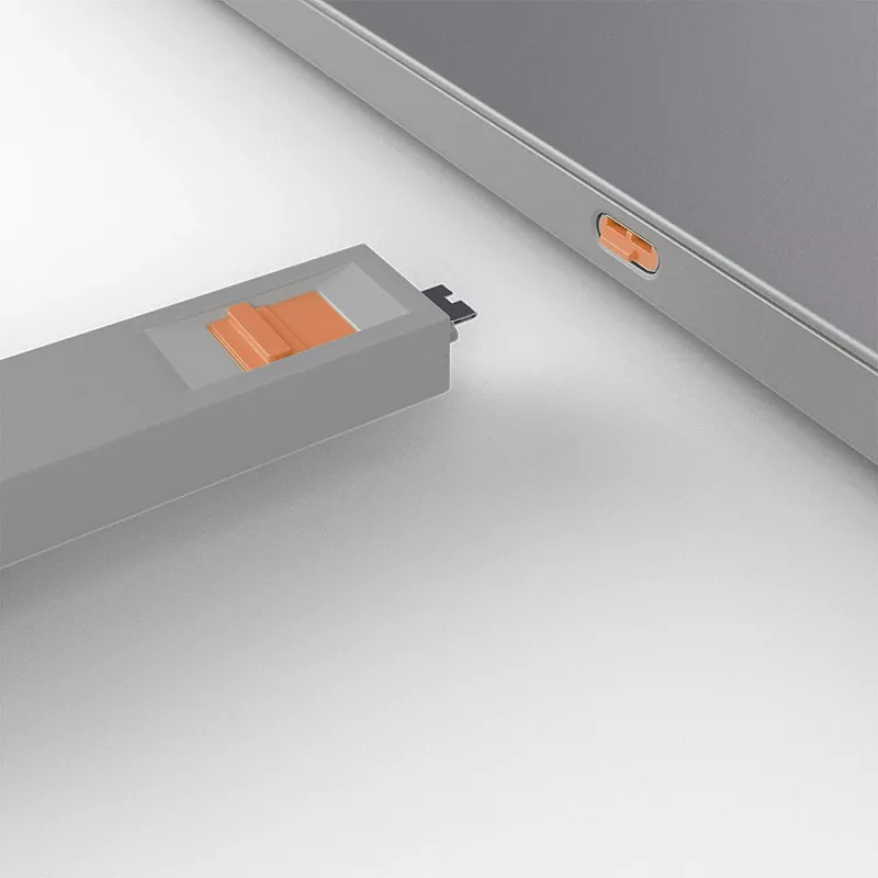 Klucz do blokady portu Lindy USB Type C Port Blocker Key 4 blokady pomarańczowe