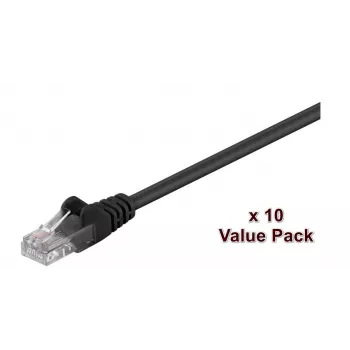 Microconnect V-UTP507SVP kabel sieciowy Czarny 7 m Cat5e U/UTP (UTP)