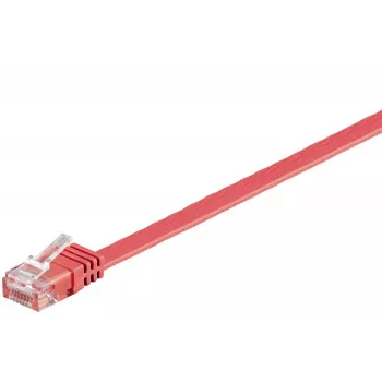Kabel sieciowy Microconnect V-UTP601R-FLAT, czerwony, 1 m, Cat6 U/UTP (UTP)