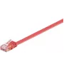 Kabel sieciowy Microconnect V-UTP601R-FLAT, czerwony, 1 m, Cat6 U/UTP (UTP)
