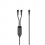 Microconnect MC-2XUSBC-100W kabel USB USB 2.0 1 m USB C Czarny