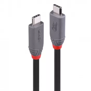 Kabel USB 4 Lindy 2m 240W Type C 40 Gbit/s, USB4 Gen 3x2, czarny