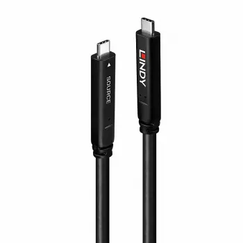 Lindy 8m hybrydowy kabel USB 3.2 Gen 1 i DP 1.4 typu C