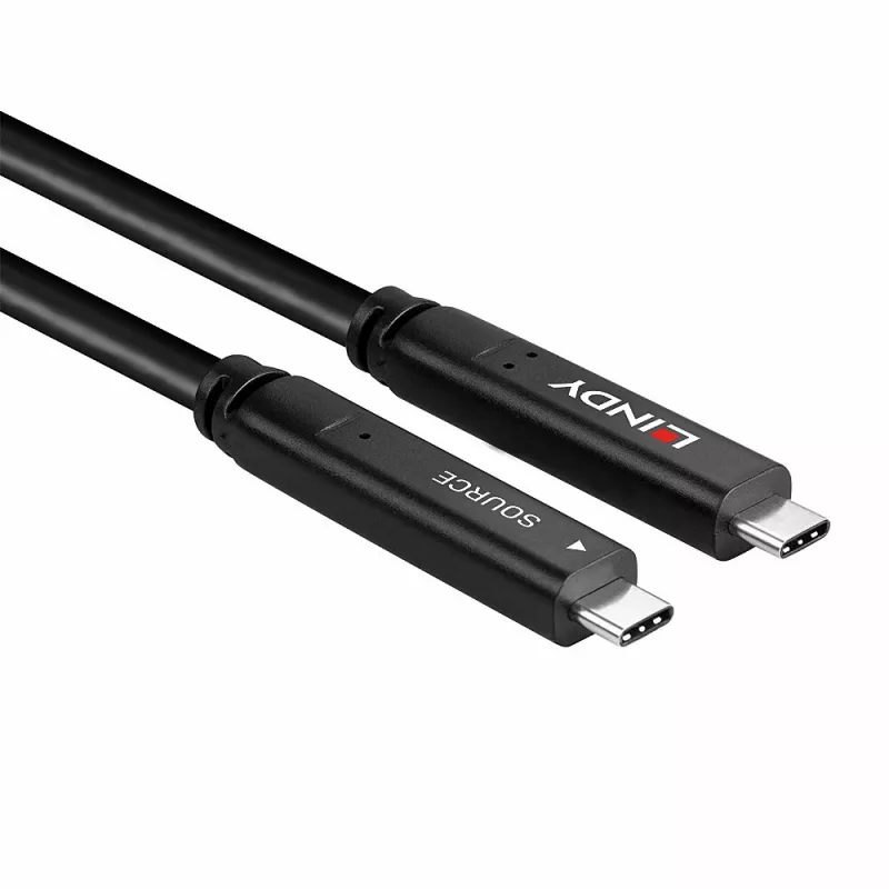 Lindy 8m hybrydowy kabel USB 3.2 Gen 1 i DP 1.4 typu C