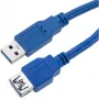 Techly Przedłużacz USB 3.0 Typ A męski / Typ A żeński 3m niebieski ICOC U3-AA-30-EX