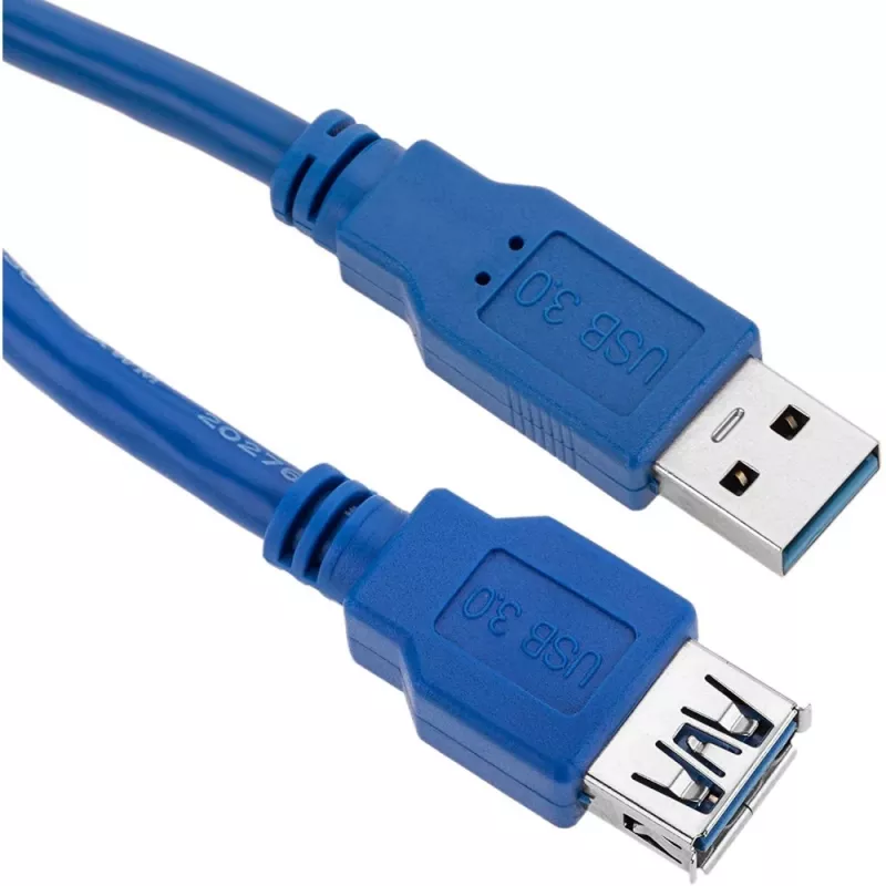 Techly Przedłużacz USB 3.0 Typ A męski / Typ A żeński 3m niebieski ICOC U3-AA-30-EX