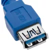 Techly Przedłużacz USB 3.0 Typ A męski / Typ A żeński 3m niebieski ICOC U3-AA-30-EX
