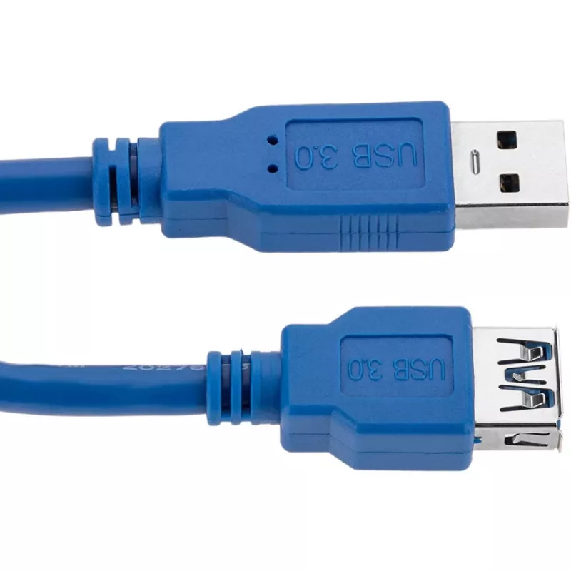 Techly Przedłużacz USB 3.0 Typ A męski / Typ A żeński 3m niebieski ICOC U3-AA-30-EX