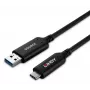 Lindy 50m USB 3.2 Gen 1 Type A to C Fibre Optic Hybrid kabel