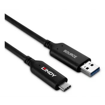 Lindy 50m USB 3.2 Gen 1 Type A to C Fibre Optic Hybrid kabel