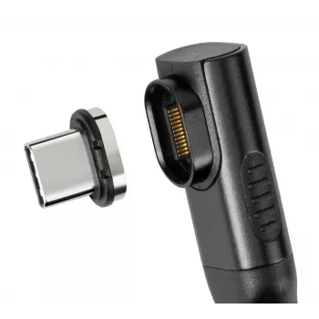 USB4 Magnetic Plug MicroConnect MC-LS-USB4MP2S — Kabel USB4, transmisja danych 40 Gb/s, Power Delivery 100 W