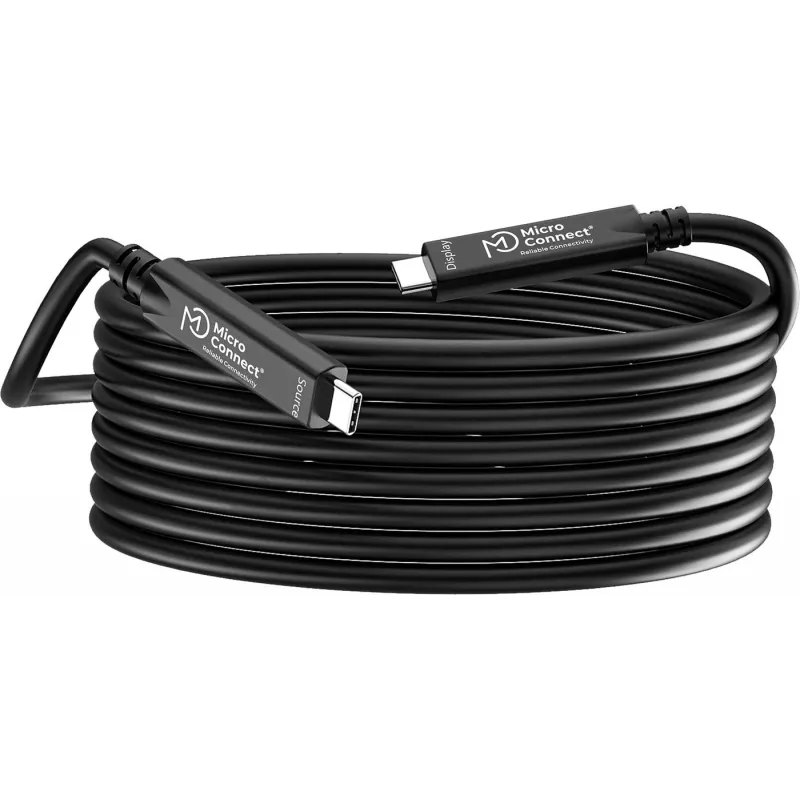 Kabel USB-C MicroConnect MC-USB3.2CC15-8K-OP, 15 m, USB-C na USB-C, obsługa 8K