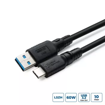 Adapter USB-C na USB-A MicroConnect USB3.2AC2-LSZH, USB 3.2, powłoka LSZH