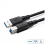 Kabel USB 3.2 A-B MicroConnect USB3.0AB3B-LSZH 1 m LSZH