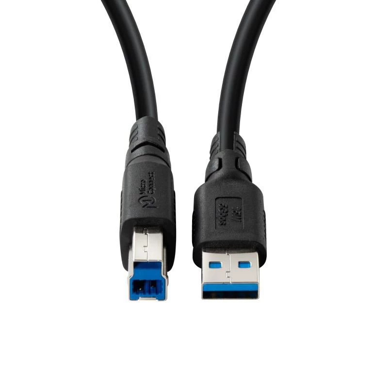 Kabel USB 3.2 A-B MicroConnect USB3.0AB3B-LSZH 1 m LSZH