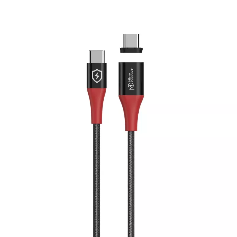 Magnetyczny kabel zasilający USB-C MicroConnect MC-MAGNETIC-CUSBC-SC-240W — dostarczanie mocy 240W, odłączane złącze magnetyczne