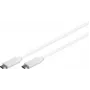 Kabel USB-C MicroConnect USB3.1CC3W 3 m — USB Type-C do USB Type-C, USB 3.1, biały