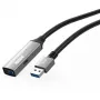 Microconnect USB3.0AAF20A kabel USB 20 m USB A Czarny