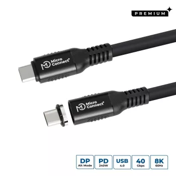 Kabel USB Microconnect MC-LS-USB4CC2.0 2 m USB C Czarny