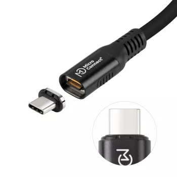 Kabel USB Microconnect MC-LS-USB4CC1.0 1 m USB C Czarny